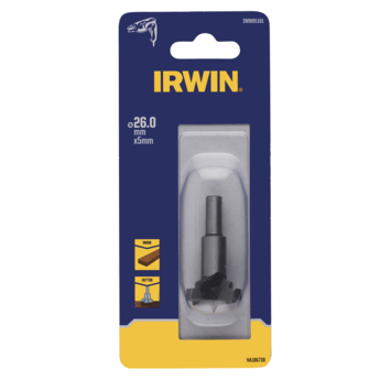 Irwin komscharnierfrees voor frezen in hout Ø26 mm.