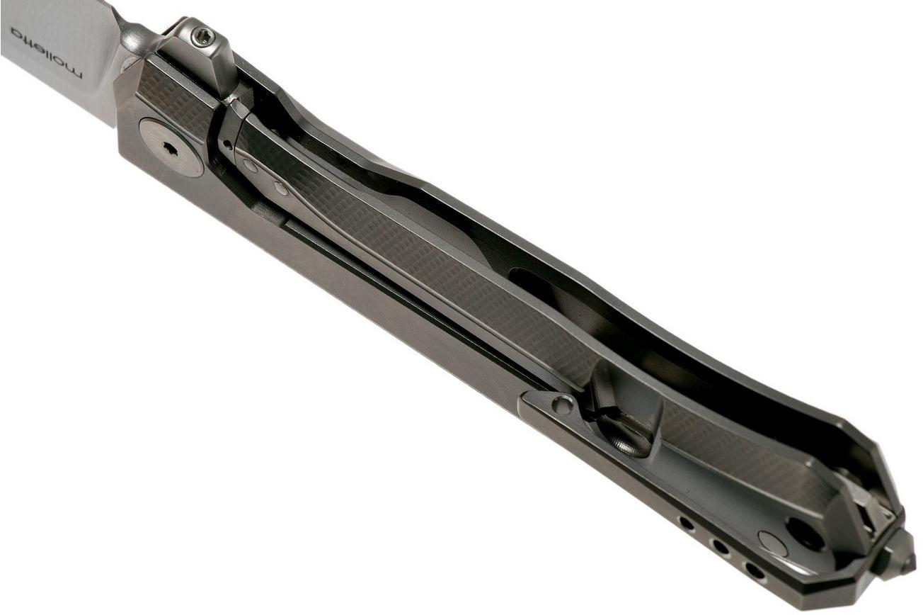 LionSteel Myto MT01-GY Grey Titanium zakmes, Molletta design