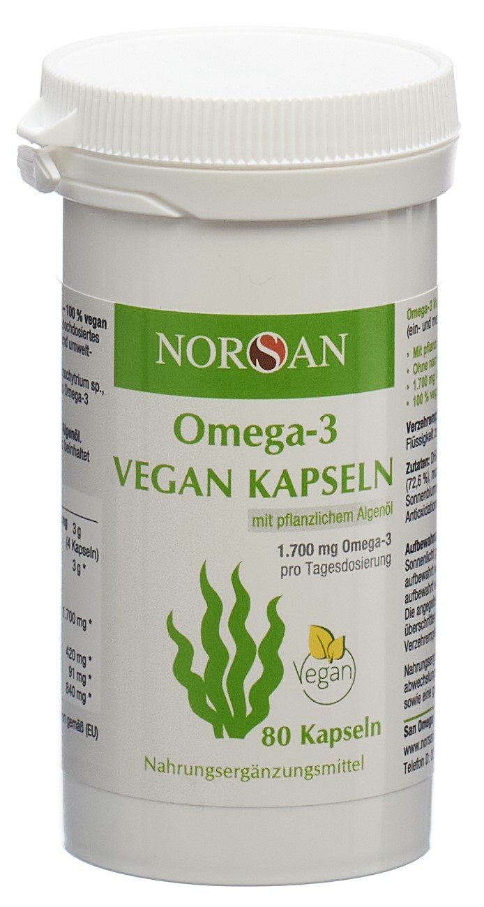 NORSAN Omega-3 Kaps vegan Ds 80 Stk