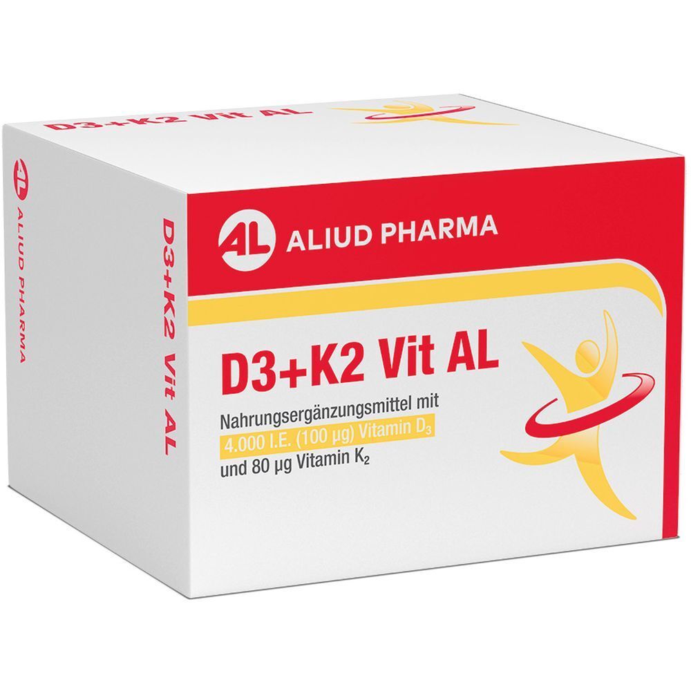 D3 + K2  Vit AL 4000 I.E. / 80 µg Kapseln: ein starkes Duo für die Knochen