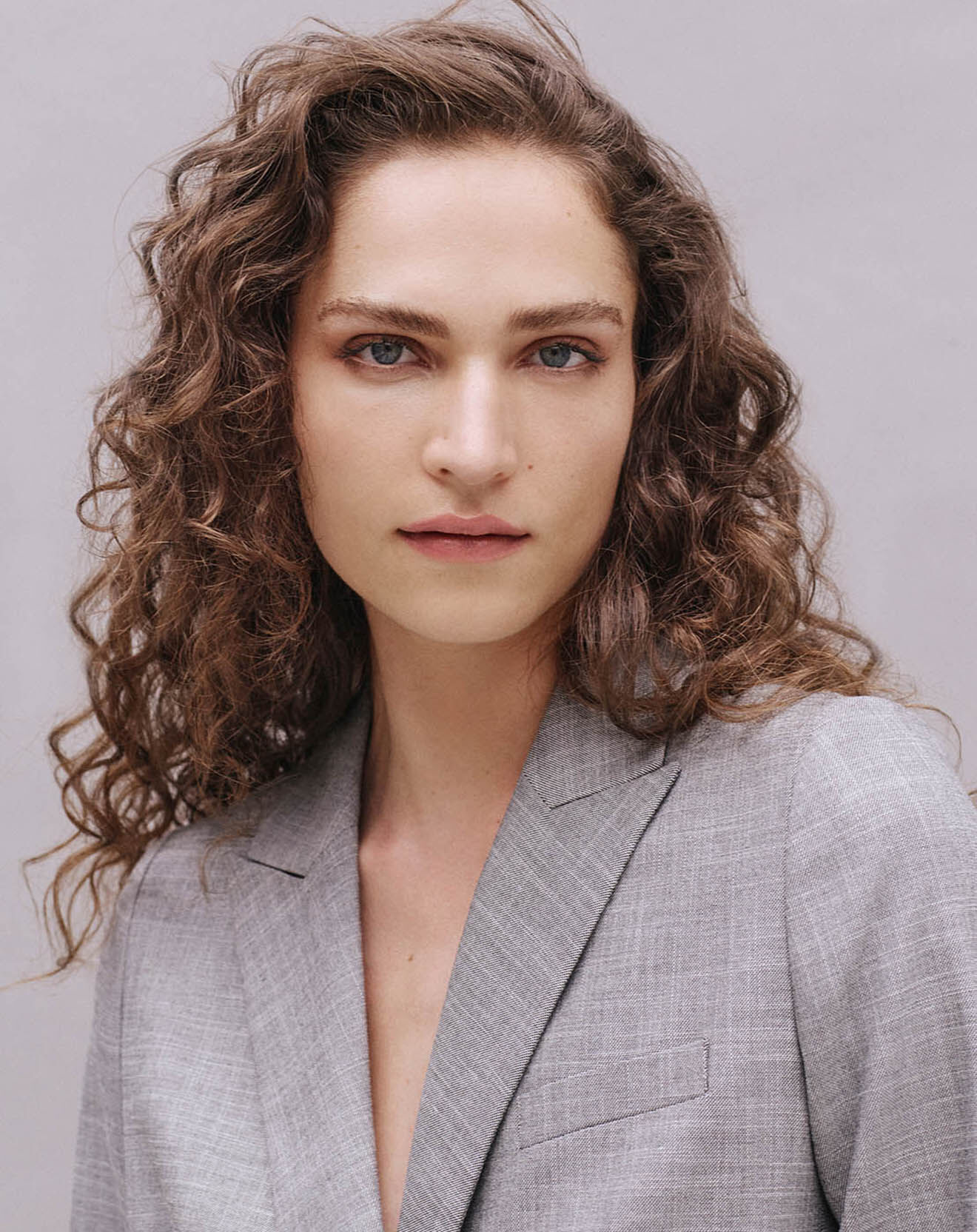 Caroll Blazer Lara imprimé gris moyen