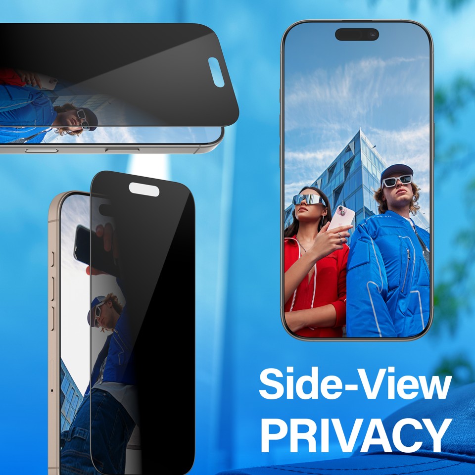 PanzerGlass - Skærmbeskyttelse Privacy - iPhone 16 Pro - Ultra Wide Fit