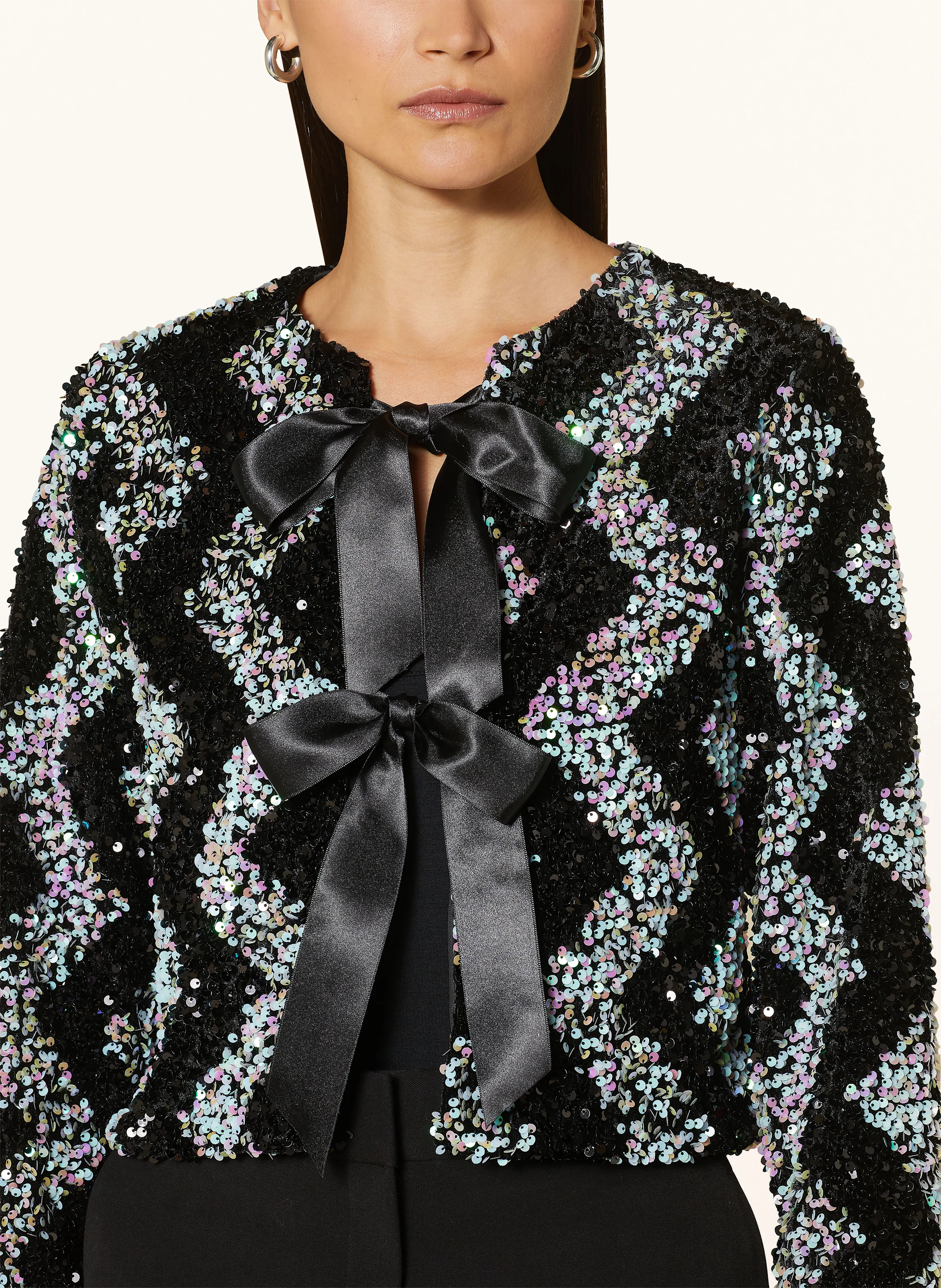Rich & Royal Kastenjacke mit Pailletten