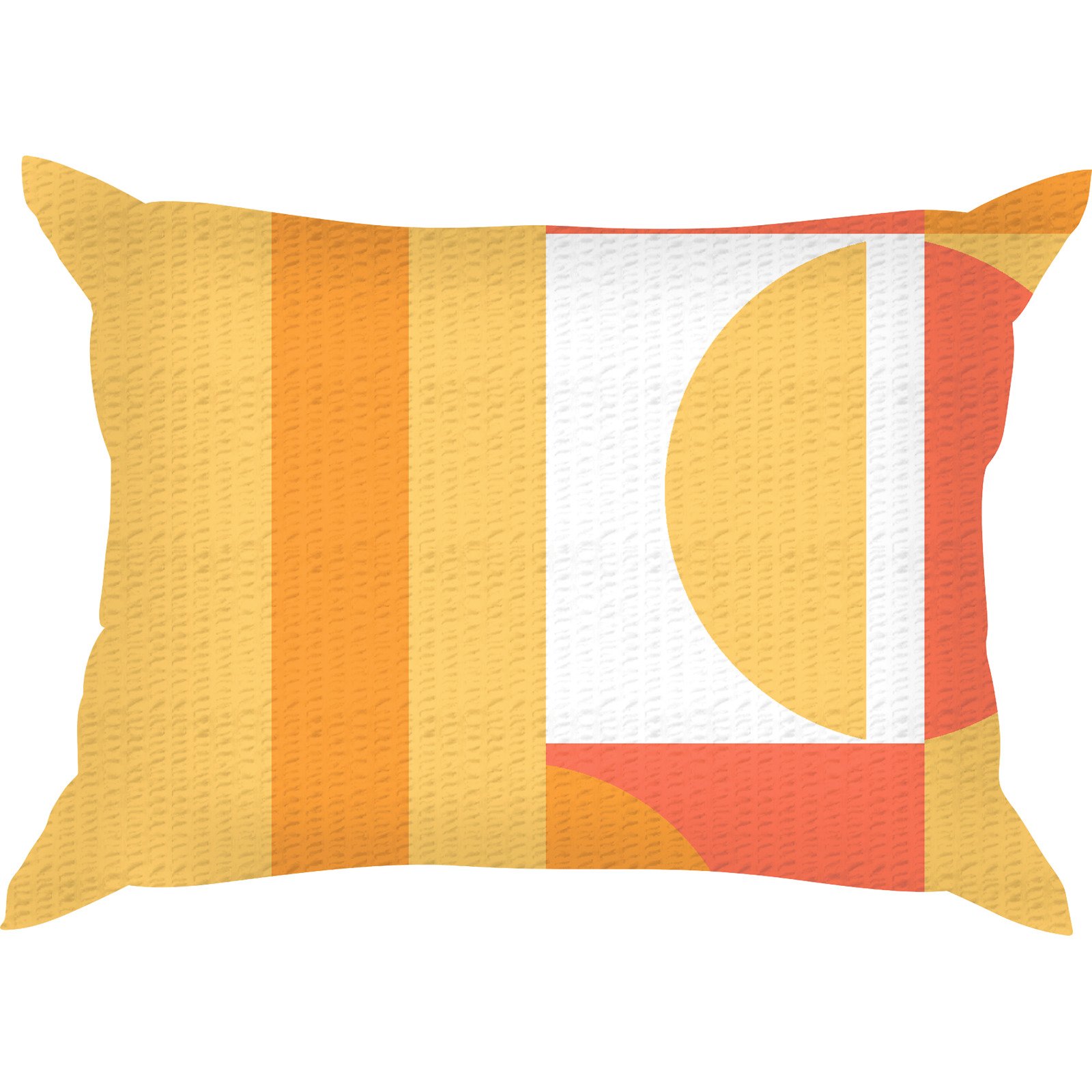 Bettwäsche Seersucker orange 200x210 2x65x65 Bettanzug Fra