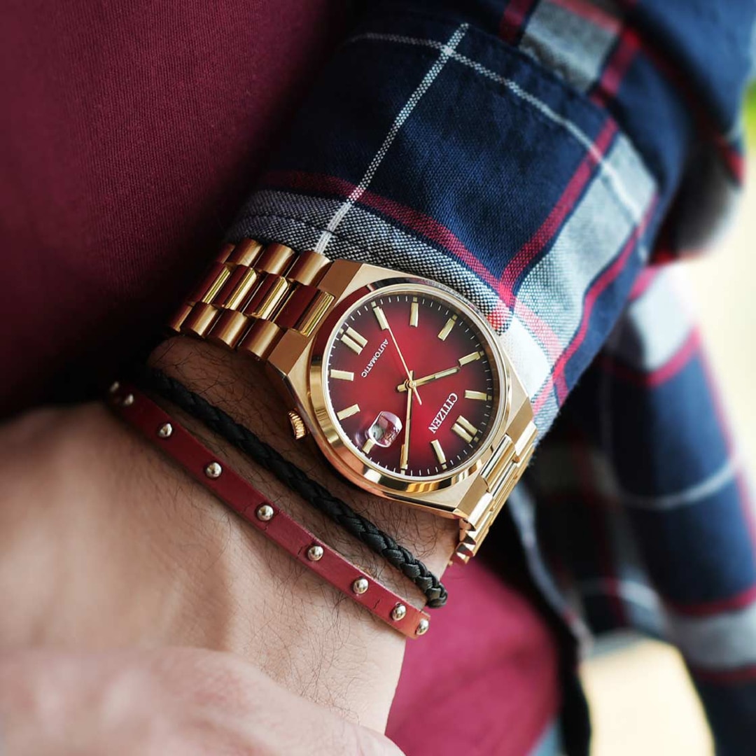 Citizen Tsuyosa Automatik Rot/Gold