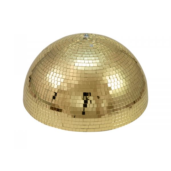 Eurolite Half Mirror Ball 40cm Gold Motorized