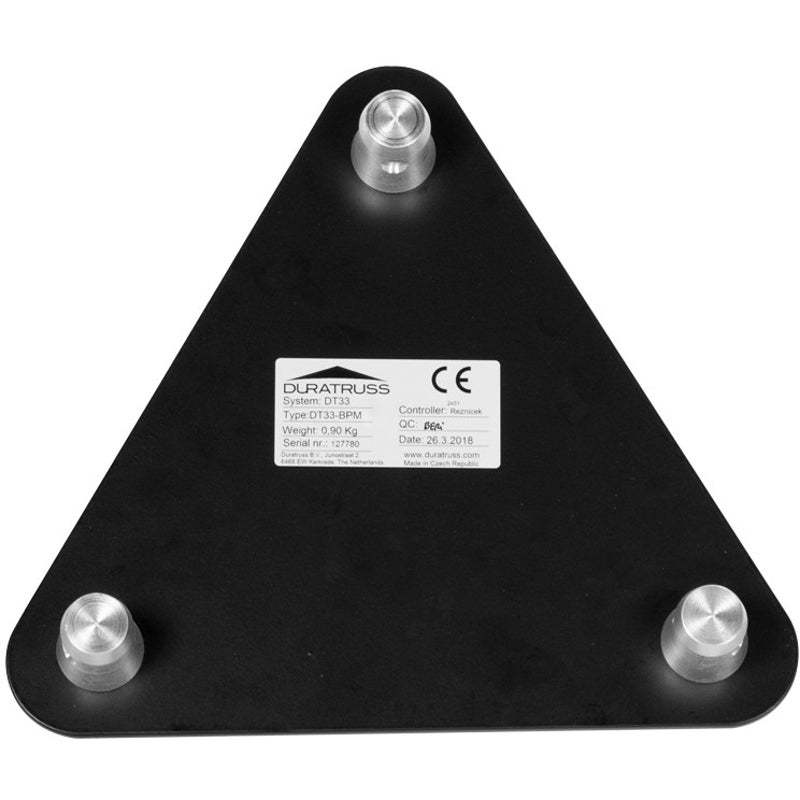 Duratruss DT 33-BPM baseplate - mat zwart