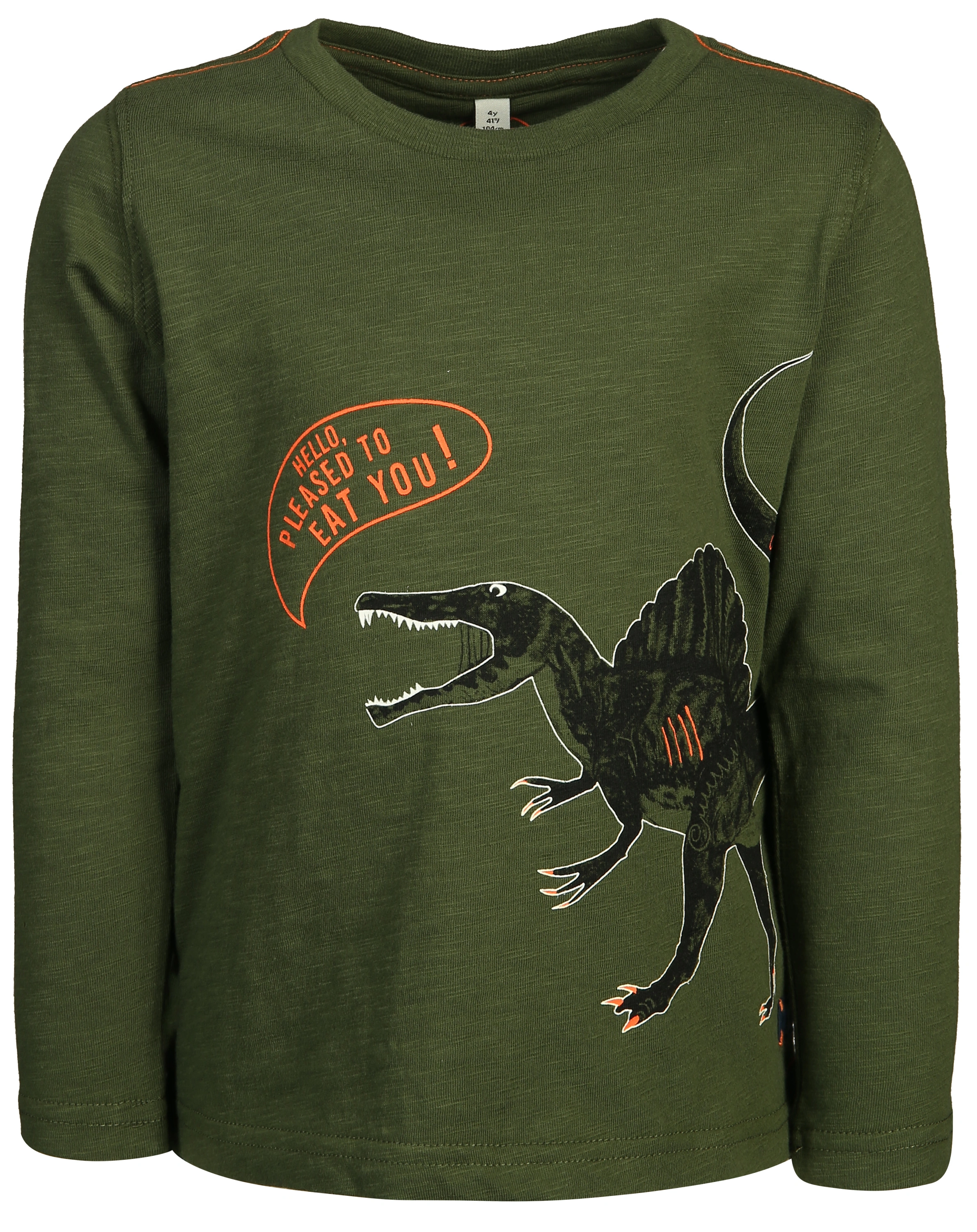 Sweatshirt RAYMOND DINO – GLOW IN THE DARK in khaki