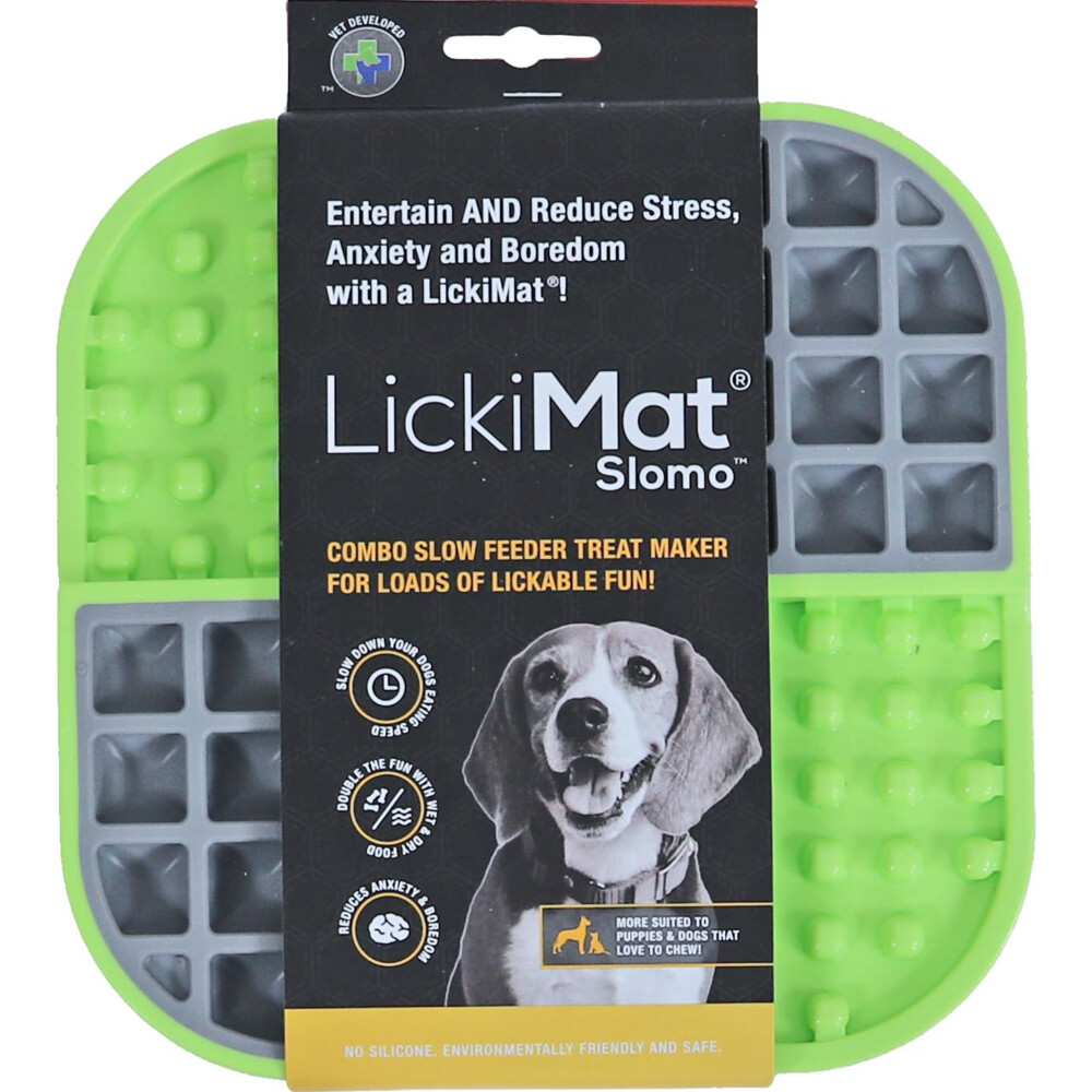 Lickimat Likmat Slomo Hond Groen 20 cm