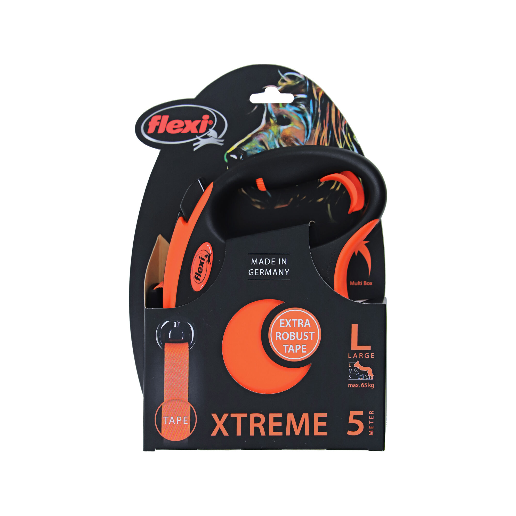Flexi Rollijn XTREME Tape Leash - Orange