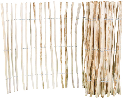Hazelnoothouten schutting, rolhek, 500 x 150 cm, naturel