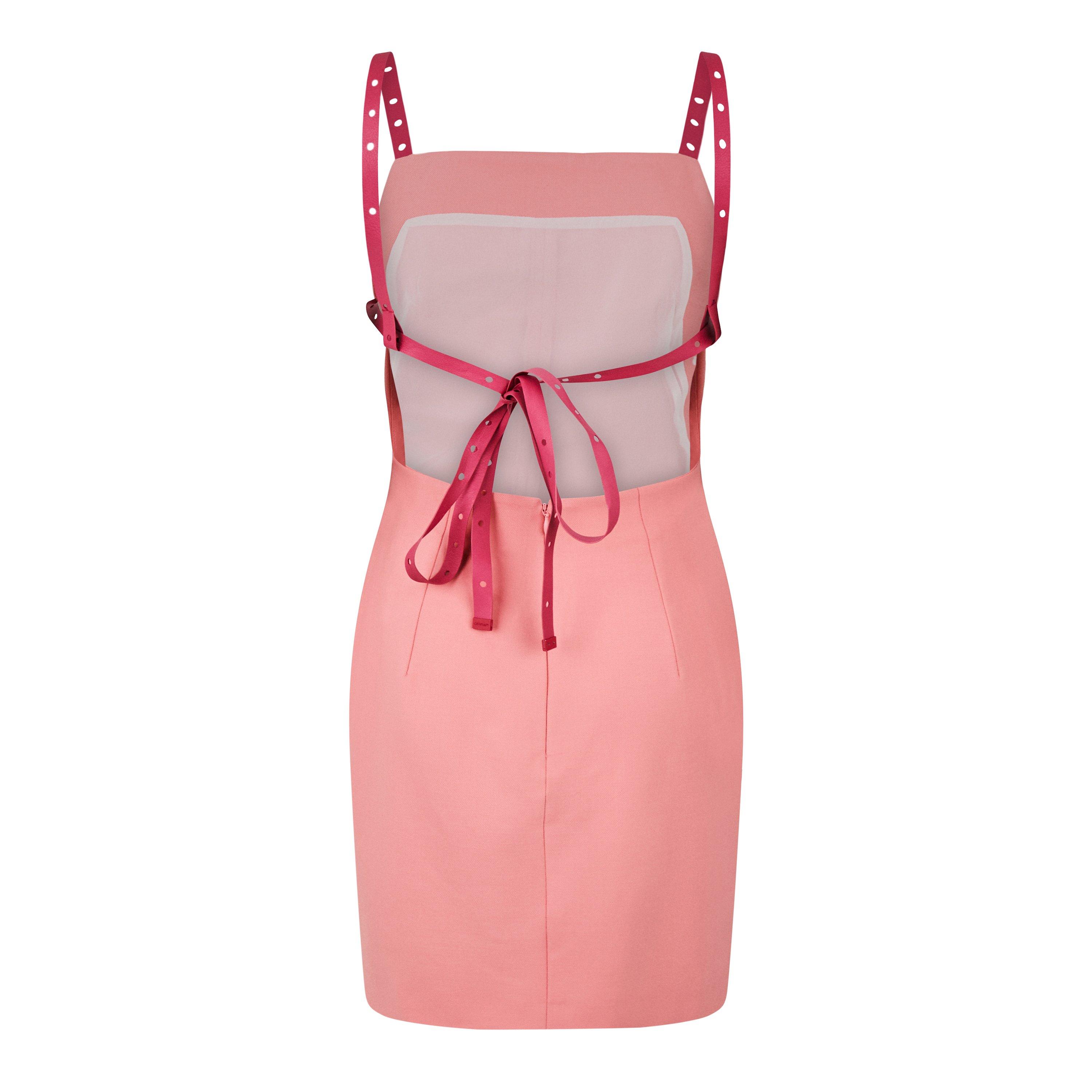 Off White Open Back Mini Dress