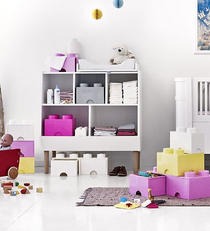 LEGO® Storage Aufbewahrungsschublade - 8 Knäufe - 50x25x18 - Wei