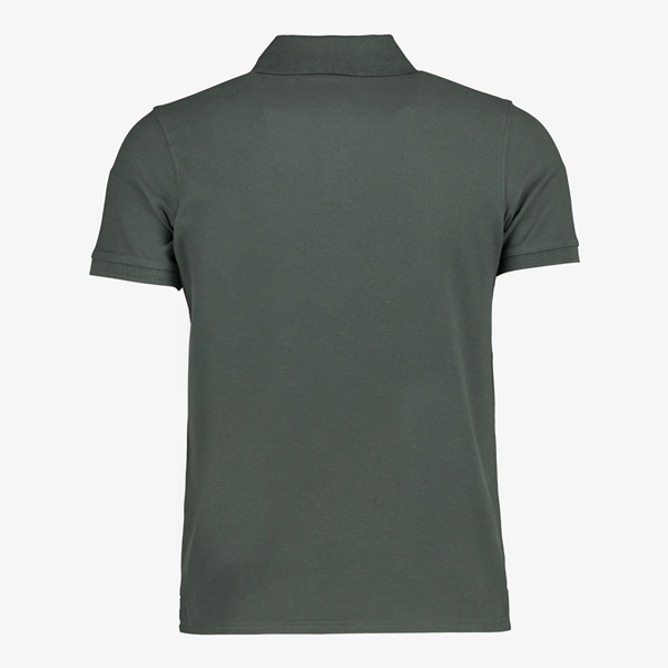 Unsigned heren polo groengrijs