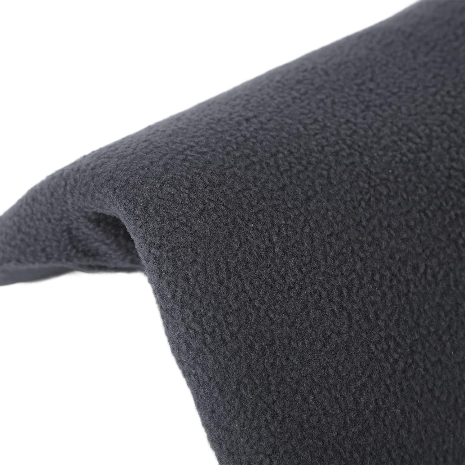 Reise Kopfstütze Seitliches Nackenkissen mit Klettverschluss - Schwarz