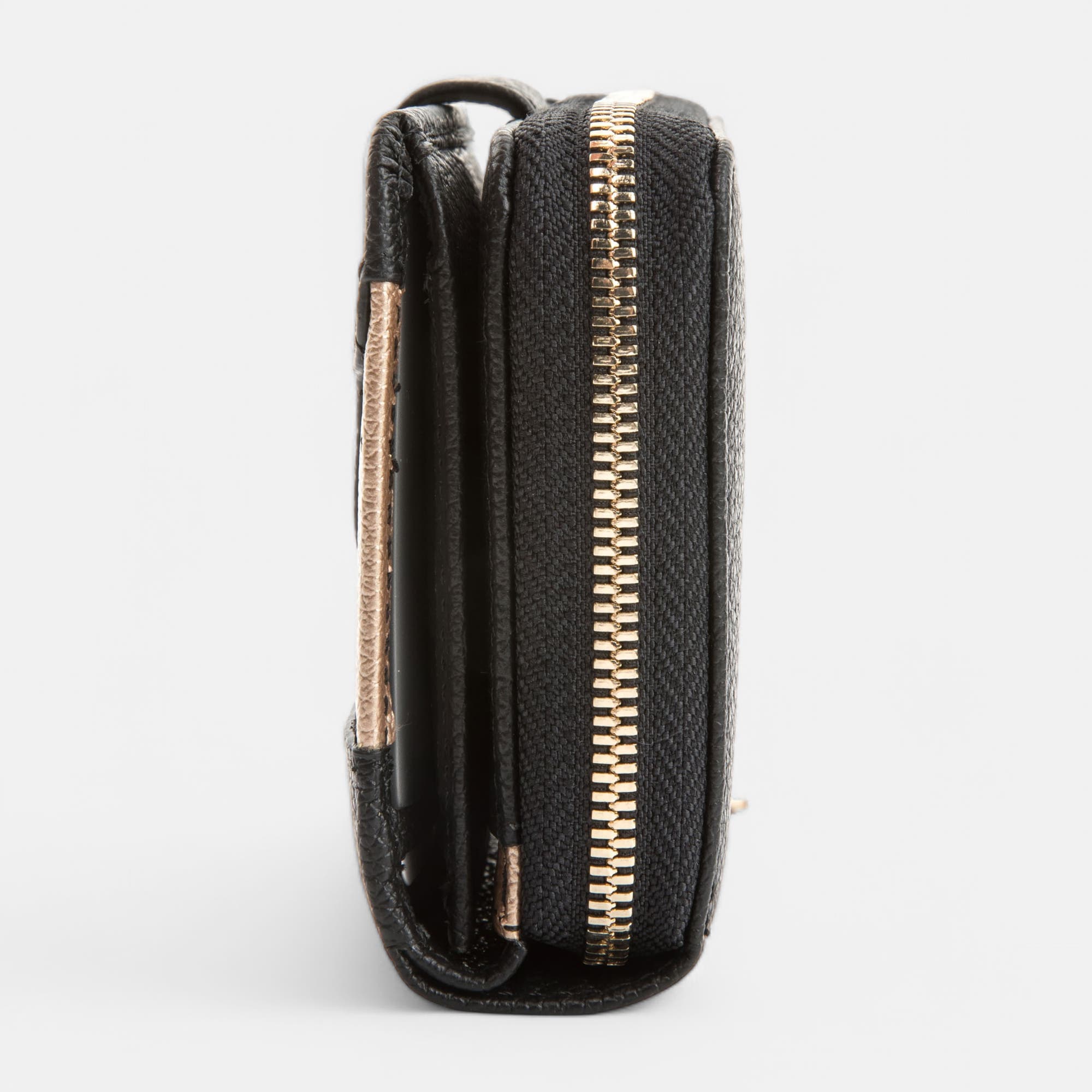 Petite maroquinerie en cuir noir