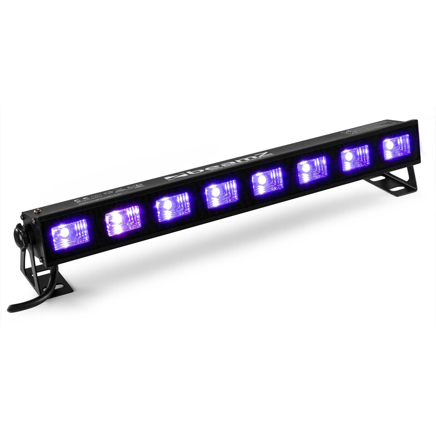 BeamZ BUV93 blacklight LED-bar 8x 3 Watt