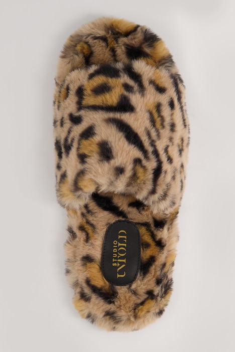 Slipper, Fake Fur, EVA-Außensohle