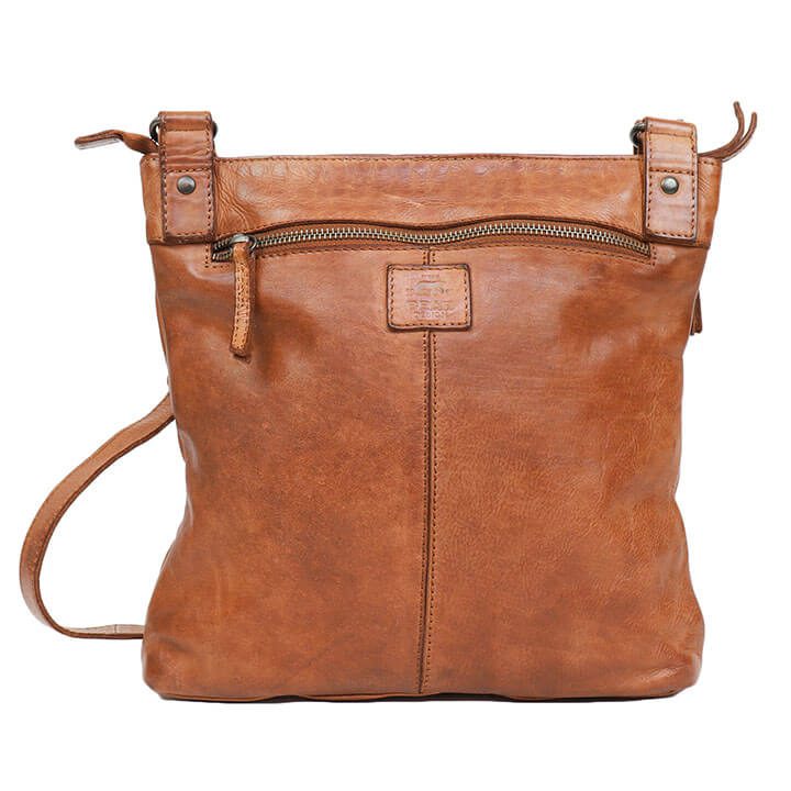 Bear Design Cow Lavato Schoudertas Yara Cognac CL40523