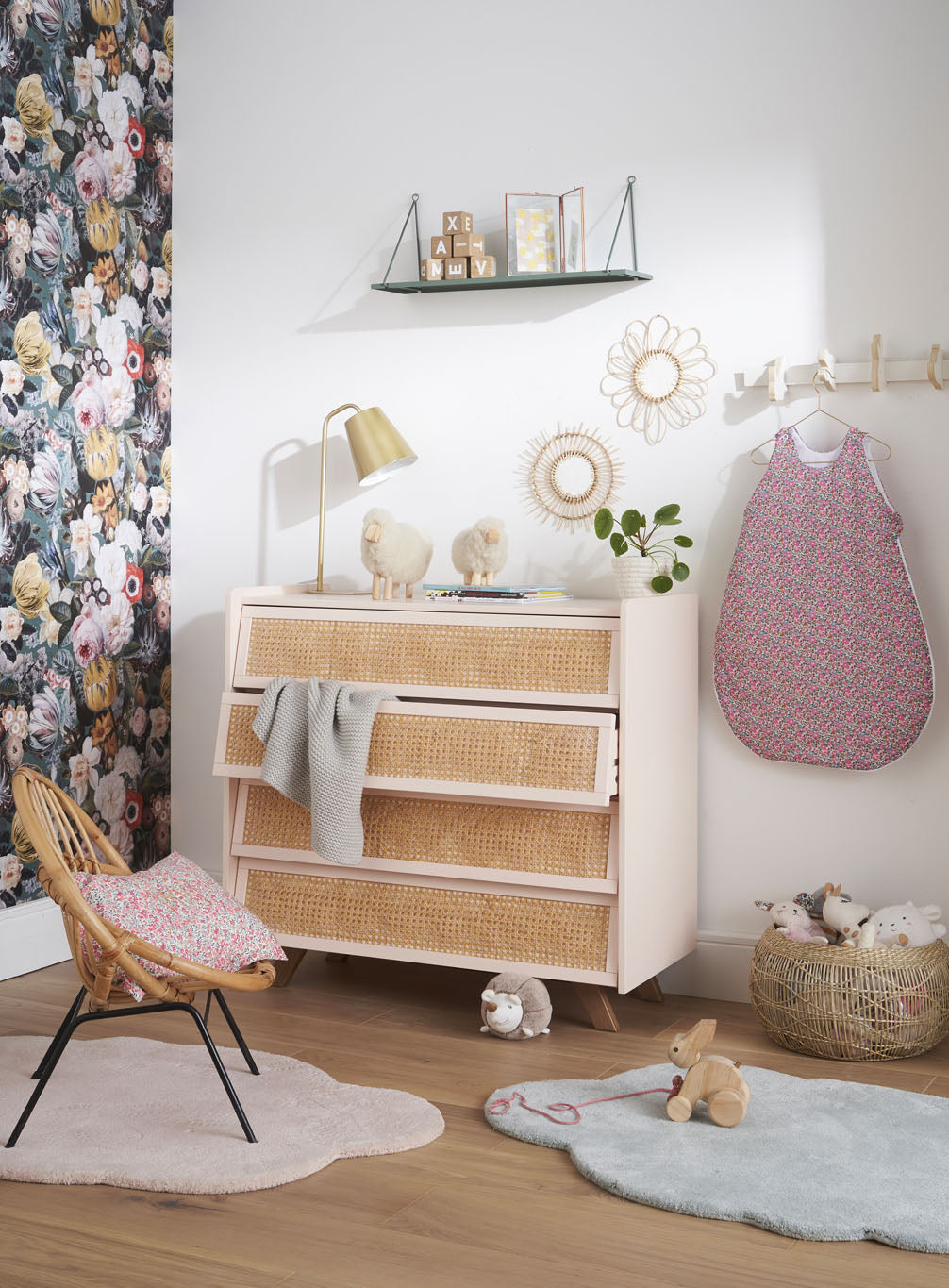 Commode cannage BILBOQUET DÉCO