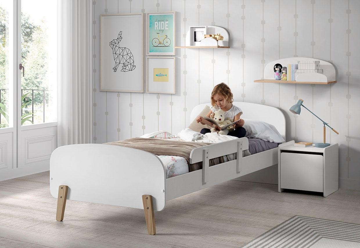 Vipack Nachtkonsole »Kiddy, mit 1 Drehtür, dahinter ein grosses Fach« B/H/T ca. 40x40x36cm, MDF lackiert, in verschiednen Farben erhältlich,  standfest gebaut, sie kann rechts oder links angestellt werden