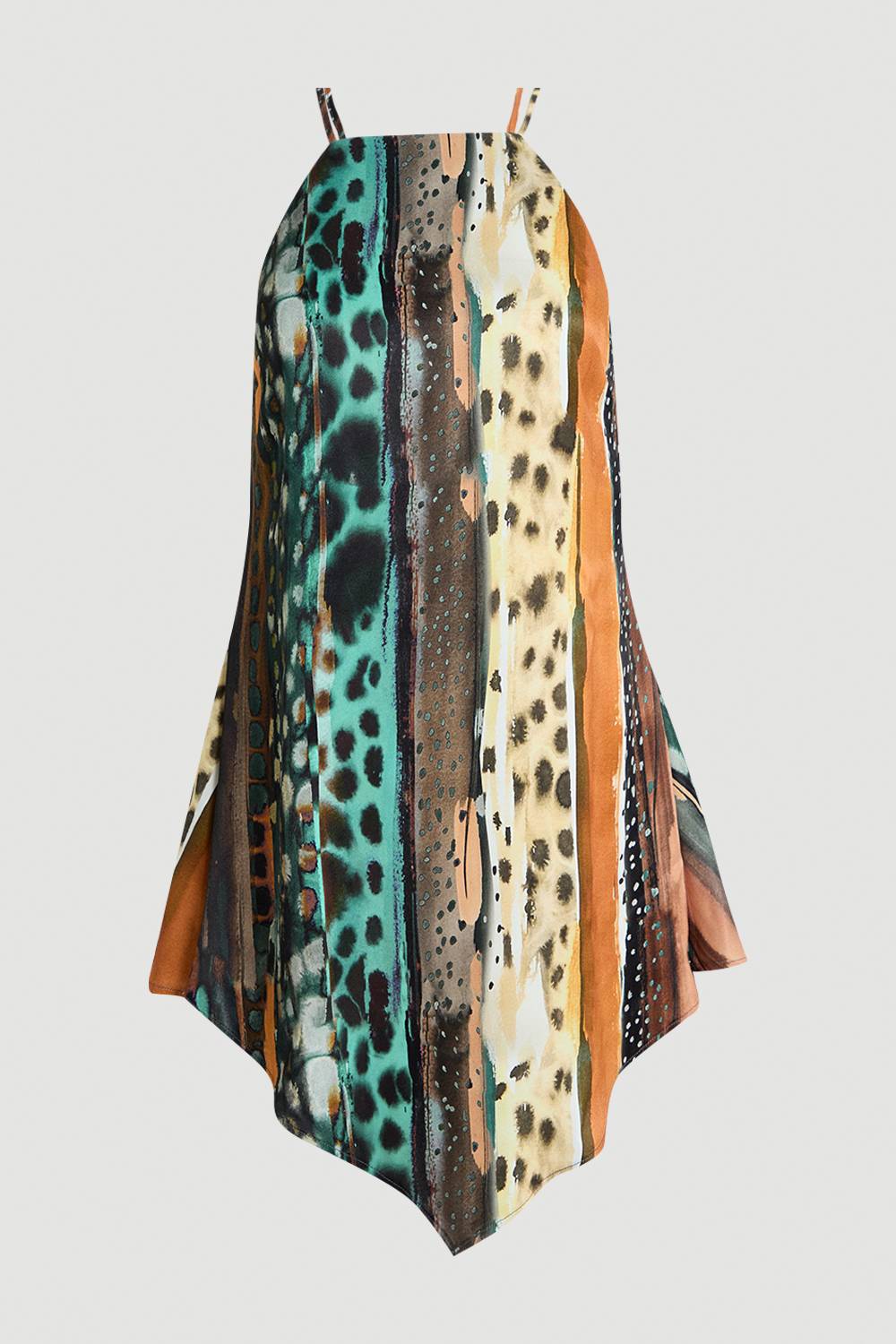 KarenMillen Haut En Satin De Viscose À Imprimé Animalier Multicolore