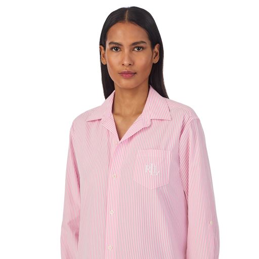 Lauren Ralph Lauren Natskjorte, Pink Stripe, M