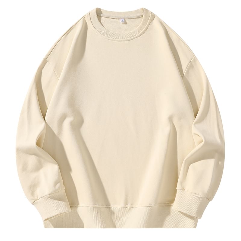 Fireon - Sweatshirt met ronde hals en effen kleur
