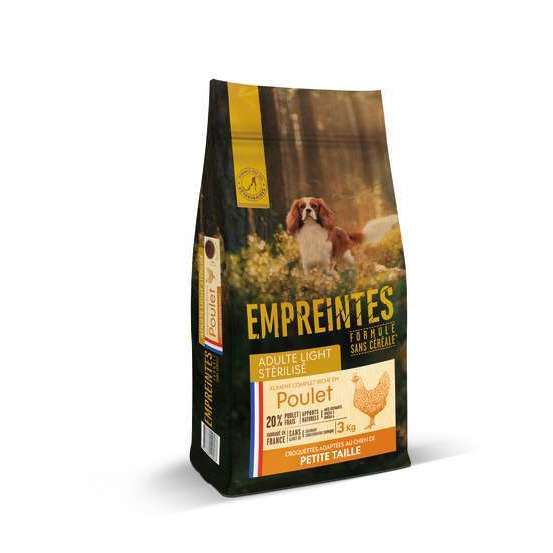 Croquettes pour chien de petite taille poulet sans céréales light 3kg