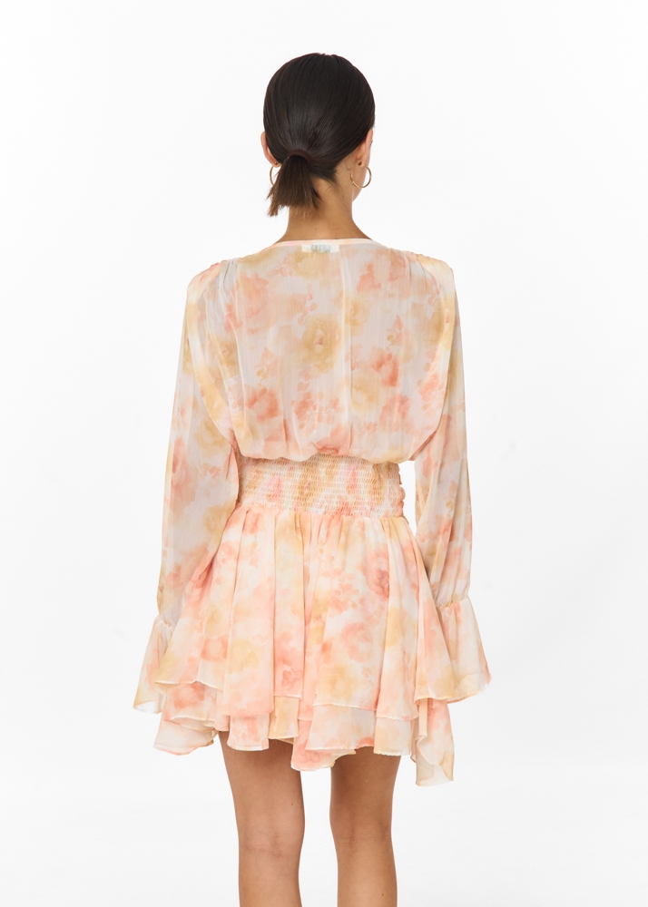 Clover jurk oranje
