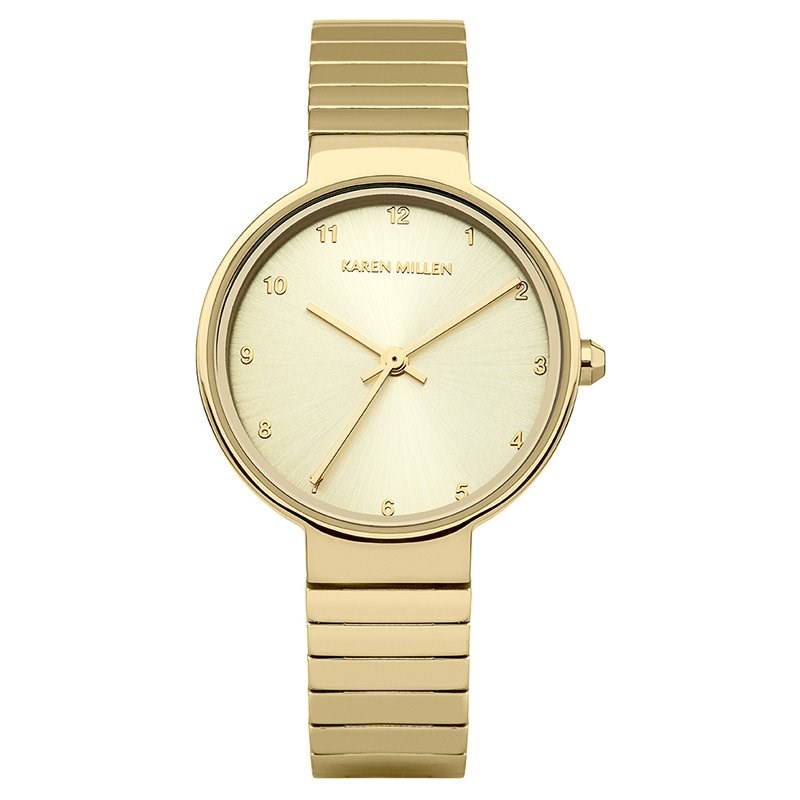 Montre Karen Millen en Cuir Femme Doré