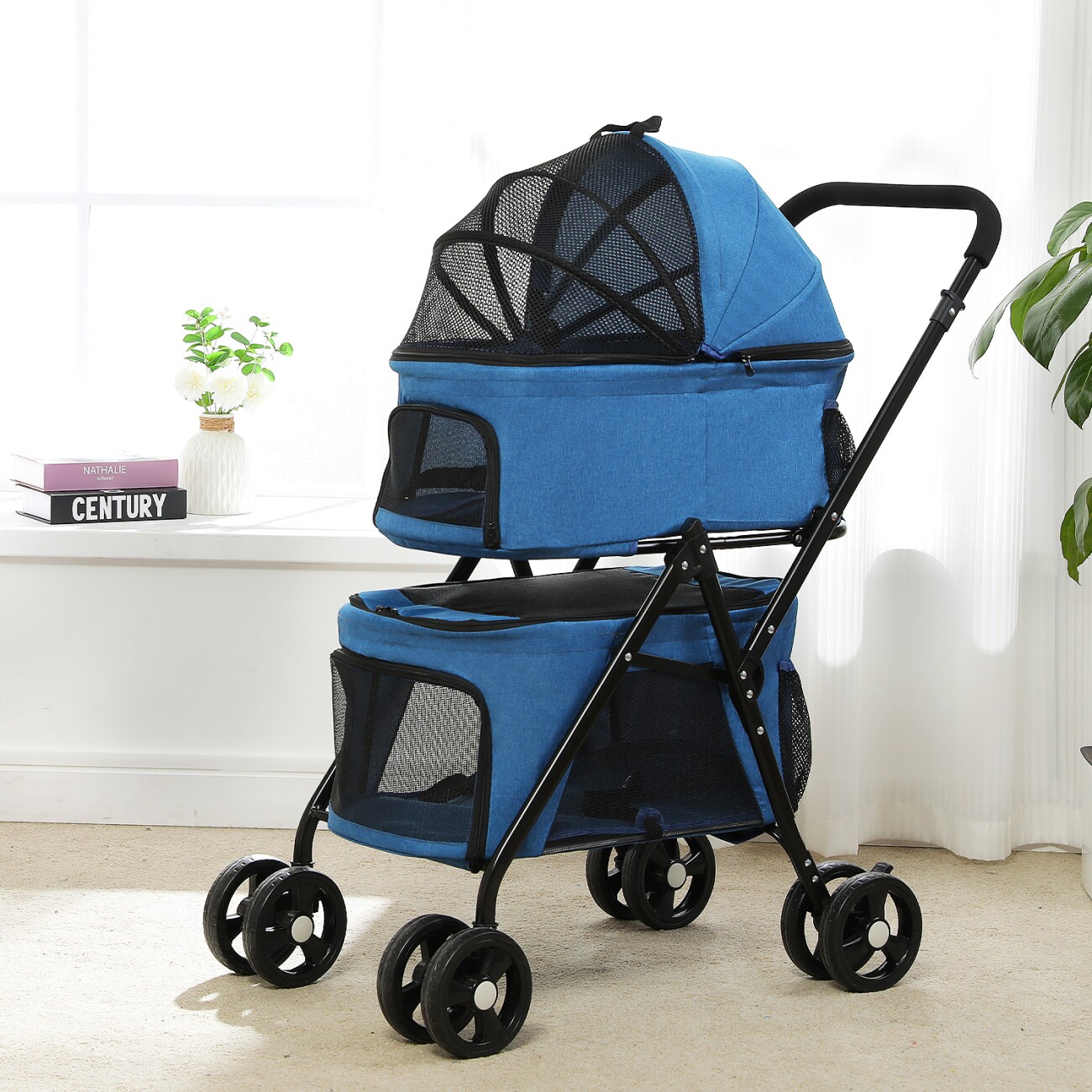 Pawz Road Hundewagen 87×48×104 cm blau