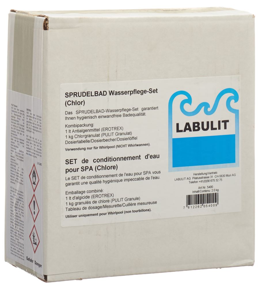 LABULIT Sprudelbad Wasserpflegeset Chlor Karton 2 kg