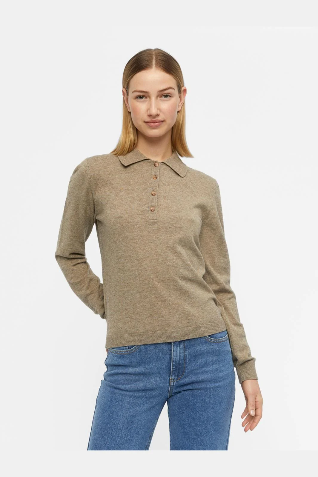 Object Objthess L/S Polo Shirt