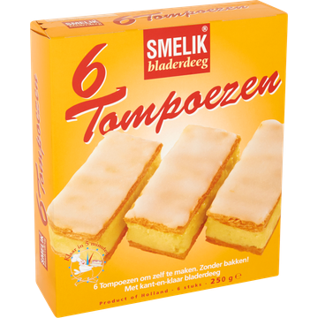 Smelik Tompoezen 6 Stuks 250 g