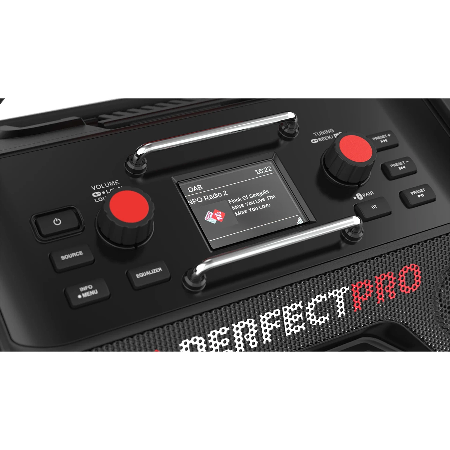 PerfectPro ROCKTAGON OCT-18V multi battery Bouwradio - FM RDS - DAB  - Bluetooth - AUX In