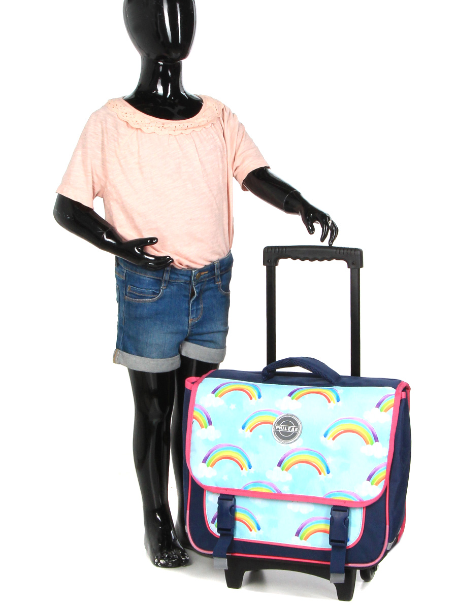 Cartable À roulettes PhilÀas Wild Rainbow 38 cm
