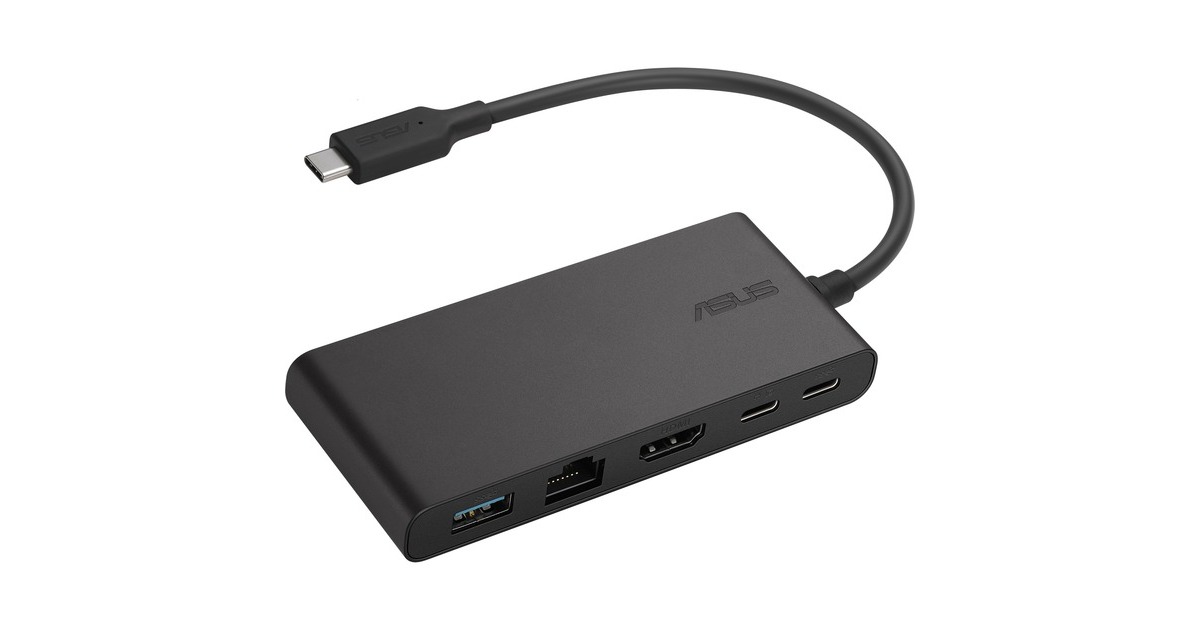 ASUSDual 4K USB-C Dock usb-hub  (Zwart)