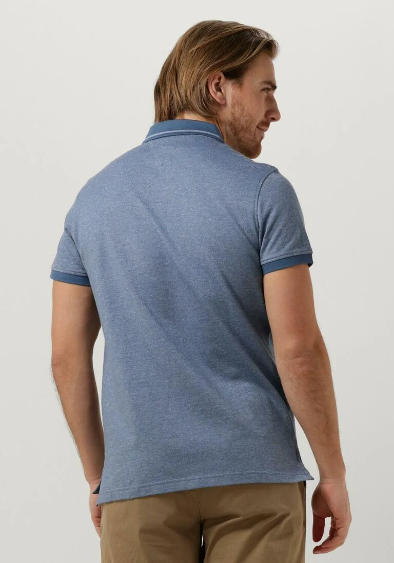 TOMMY HILFIGER donkerblauwe tommy hilfiger polo pretwist mouline tipped polo