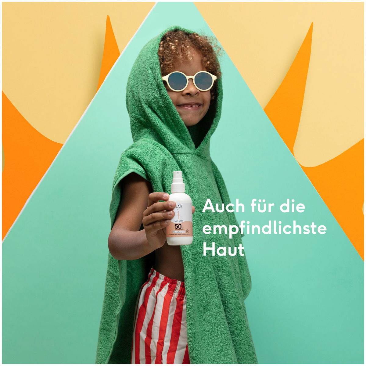 NAÏFNAÏF   Mineralisches Sonnenschutzspray SPF50 Baby und Kids 100ml