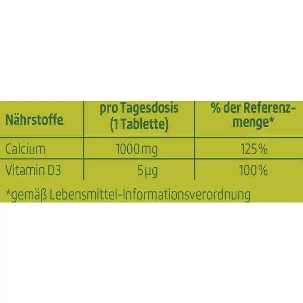 Brausetabletten Calcium 1000 + Vitamin D3