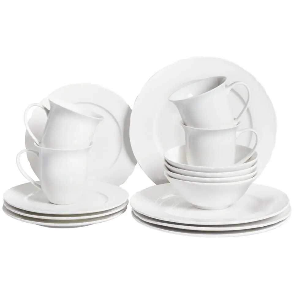 ELDERBERRY - Servies set van 16 - Wit - Porselein
