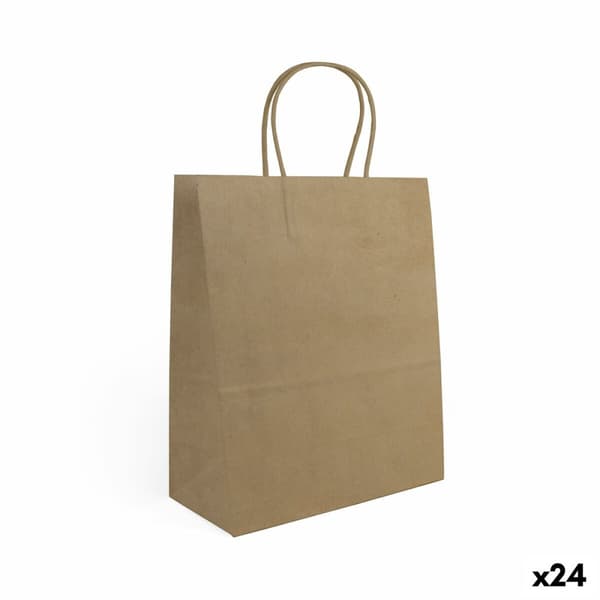 Papirpose Algon Kraft 32 x 12 x 40 cm 3 Deler (24 enheter)