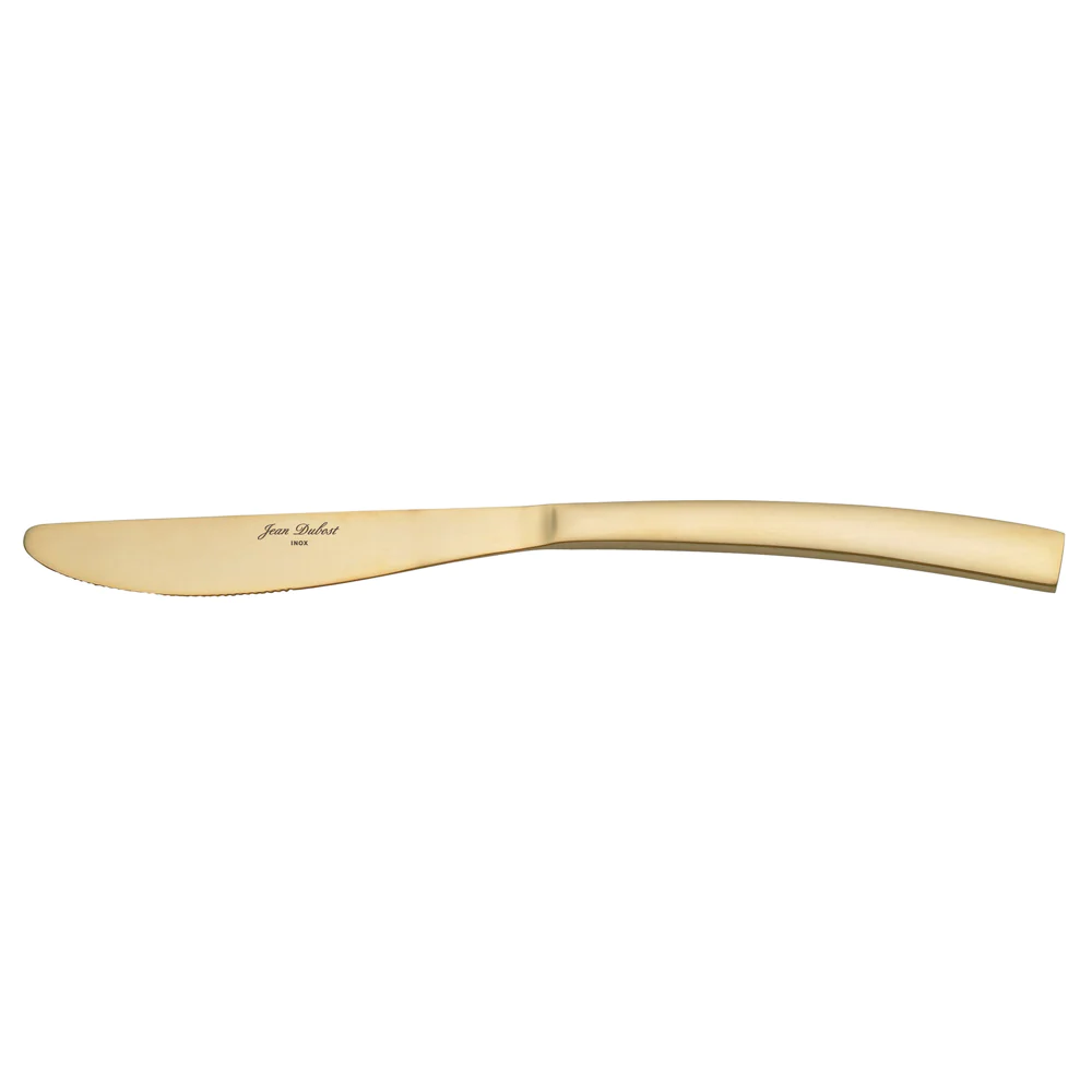 Couteau de table monobloc Jet doré (lot de 6) Jean Dubost