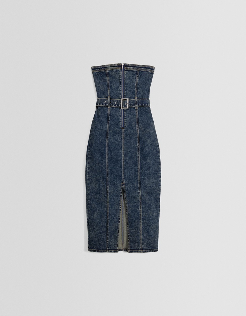 Vestido midi jeans