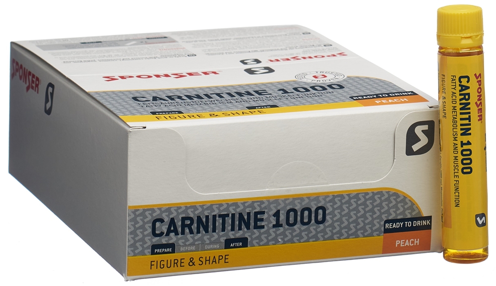 SPONSER Carnitin 1000<br>30 × 25 ml, Ampulle, Peach