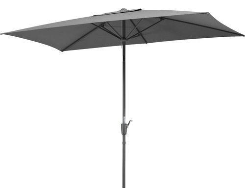 Schneider Tunis parasol, 270 x 150 x 250 cm, polyester 160 g/m², antraciet