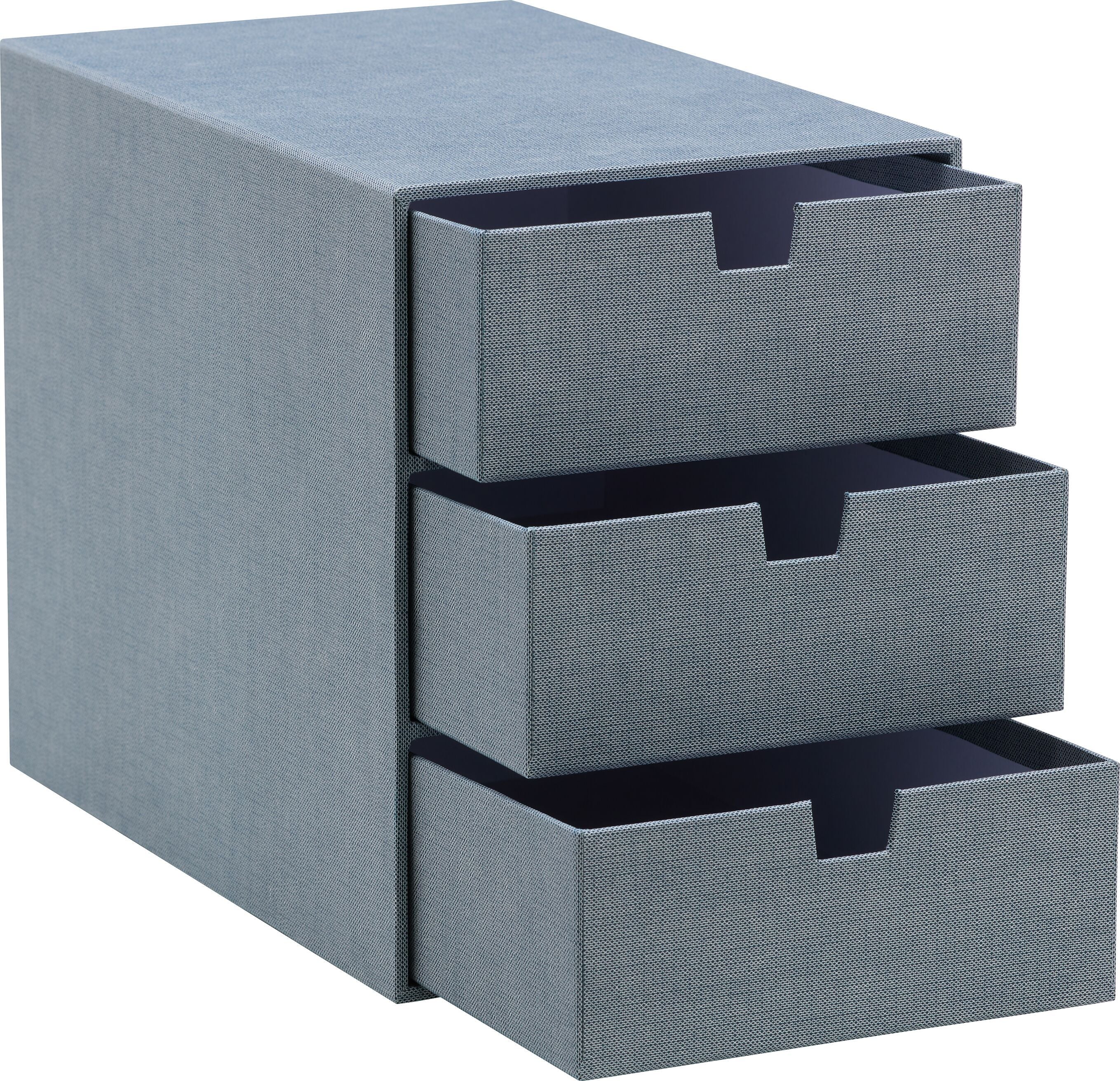 RE-STORE Schubladenbox - Blau / B: 16.0 cm x T: 25.0 cm x H: 20.5 cm