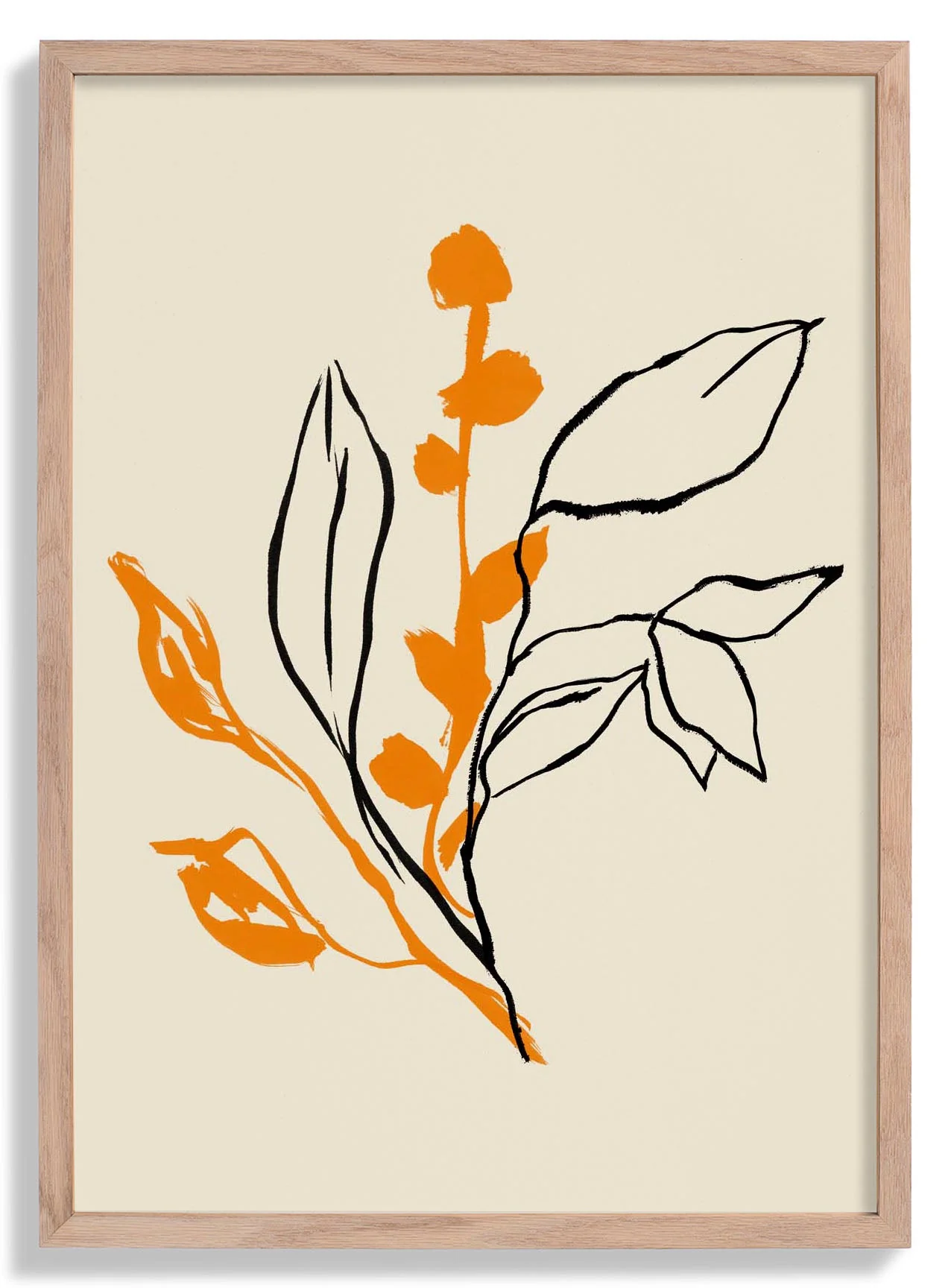 Orange und schwarze Linien