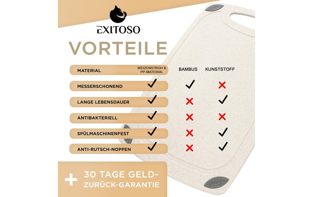 Schneidebrett »Exitoso Schneidebrett 20 cm  x 32 cm«